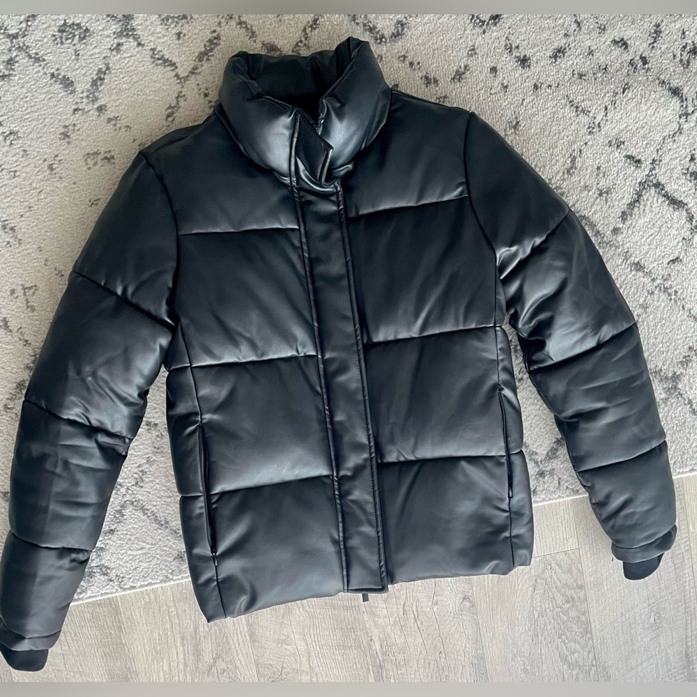 Marc New York leather puffer jacket